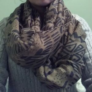 Patterned infinity scarf from etsy